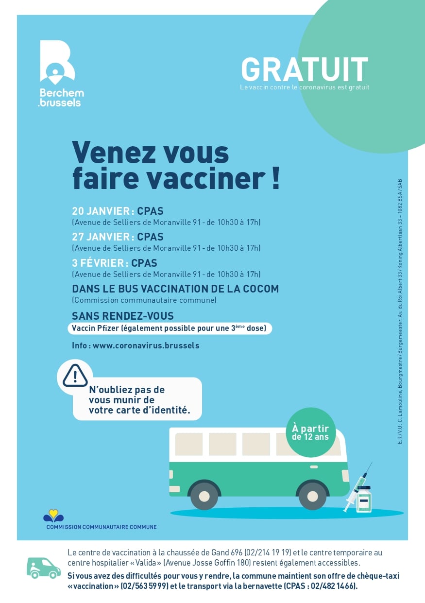 Vaccibus 20.01 27.01 03.02 CPAS BerchemSaintAgathe CPAS